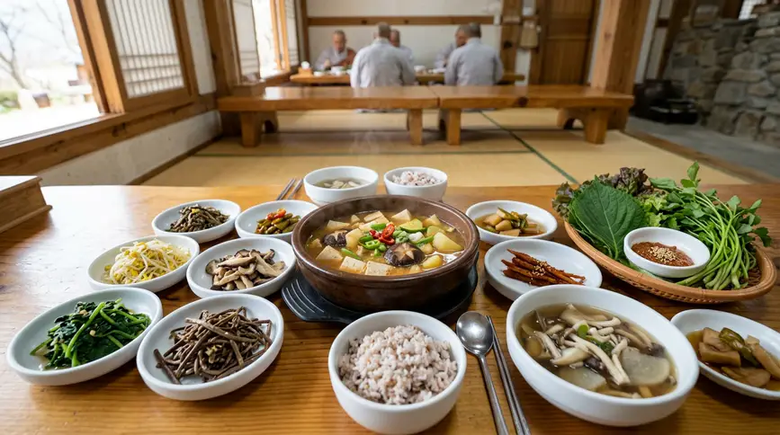 Temple cuisine uses jang in vegetarian Buddhist dishes beautifully. 