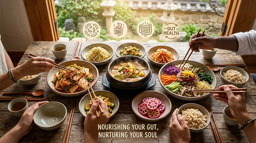Temple probiotic foods heal gut and soul through mindful eating.