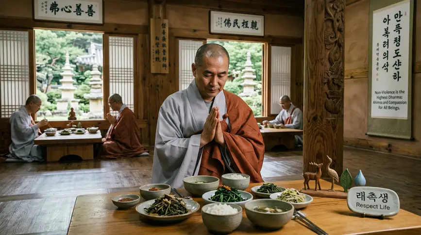 Buddhist non-violence philosophy aligns perfectly with ethical vegan values naturally.
