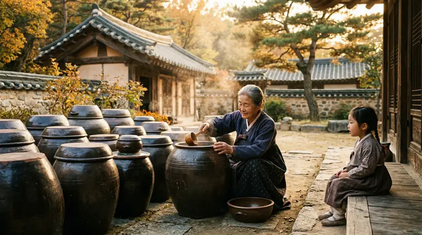 Temple jang nourishes body and soul through mindful fermentation tradition.
