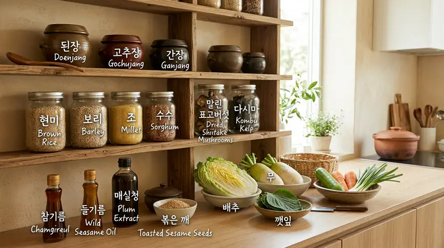 Temple food pantry transforms kitchen into mindful plant-based cooking sanctuary. 